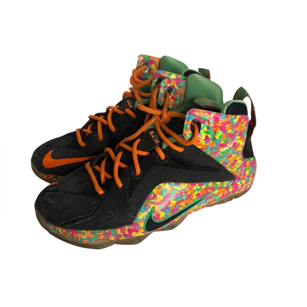 Nike LeBron 12 GS "Fruity Pebbles" sneakers size 5Y
